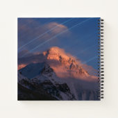 Star Trail | Mt. Everest Tibet, China Notizblock (Rückseite)