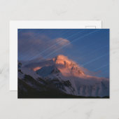 Star Trail | Mt. Everest Tibet, China Postkarte (Vorne/Hinten)
