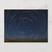 Star Trails Over Lake Huron at St. Ignace, MI Postkarte (Vorderseite)