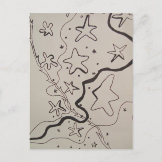 Star Trails Postkarte (Vorderseite)