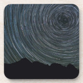 Star Trails um Polaris herum | Ingalls Pass Getränkeuntersetzer (Vorderseite)