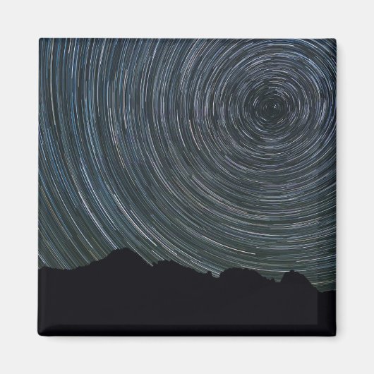 Star Trails um Polaris herum | Ingalls Pass Magnet (Vorne)