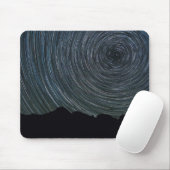 Star Trails um Polaris herum | Ingalls Pass Mousepad (Mit Mouse)