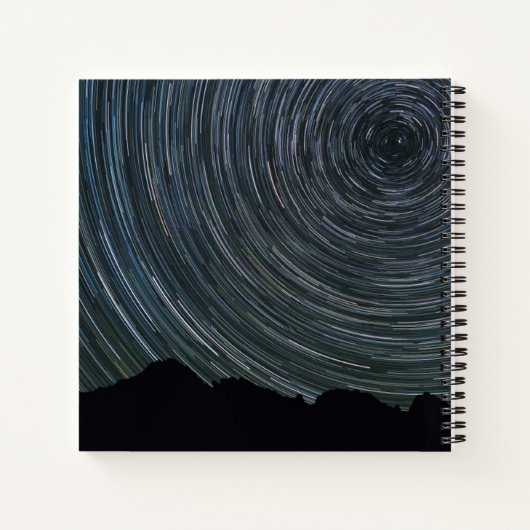 Star Trails um Polaris herum | Ingalls Pass Notizblock (Rückseite)