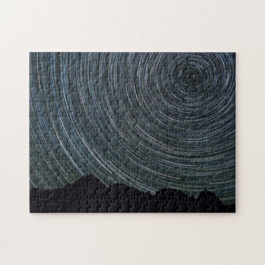 Star Trails um Polaris herum | Ingalls Pass Puzzle (Horizontal)