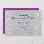 STAR TREE Bar Bat Mitzvah Einladung (Vorne/Hinten)