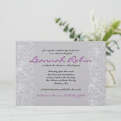 STAR TREE Bar Bat Mitzvah Einladung (Stehend Vorderseite)