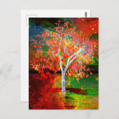 Star Tree Postcard Postkarte (Vorne/Hinten)