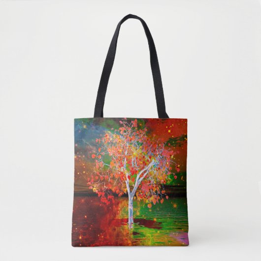 Star Tree Tote Bag Tasche (Vorderseite)