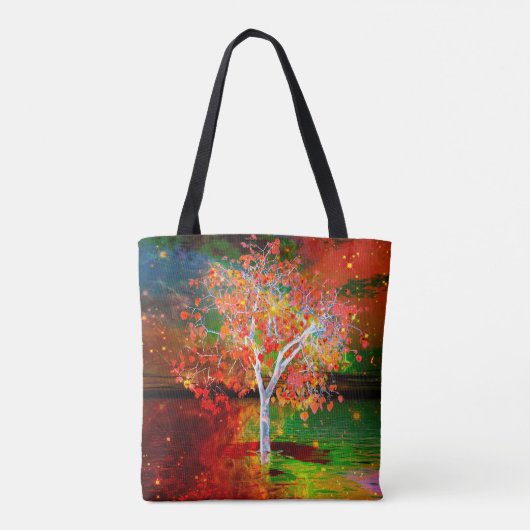 Star Tree Tote Bag Tasche (Rückseite)