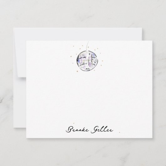 Star Trek: Disco Ball Personalisiert Mitteilungskarte (Vorderseite)