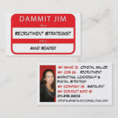 Star TreknamensAbzeichen - coole Geschäfts-Karten Visitenkarte (Vorne/Hinten)