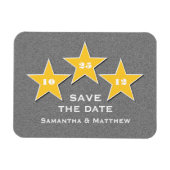 Star Trio Premium Speichern Sie das Datum Magnet,  Magnet (Horizontal)