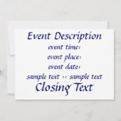 Star umkreist einladung (Rückseite)