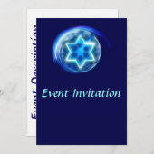 Star umkreist einladung (Vorne/Hinten)