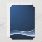 Star und Blue Wave Bar Mitzvah Einladung (Rückseite)