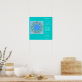 Star und Mond 2 Poster (Küche)