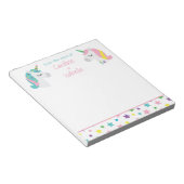 Star Unicorn Personalisiert Notepad Notizblock (angewinkelt)