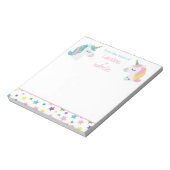 Star Unicorn Personalisiert Notepad Notizblock (Rotiert)
