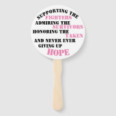 Star unterstützt die Heilung Fächer (Rückseite)