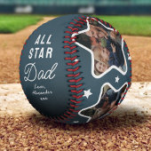 Star Vater Vathers Day Keepake Foto Baseball