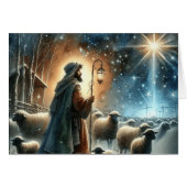 Star von Bethlehem mit Shepherd Weihnachten sehen (Vorderseite (Horizontal))