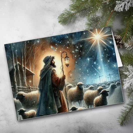 Star von Bethlehem mit Shepherd Weihnachten sehen