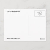 Star von Bethlehem ~ Postkarte (Rückseite)