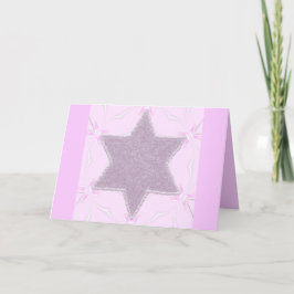 Star von David מָ גֵ ן ד moderne Fledermauskarte ו Dankeskarte