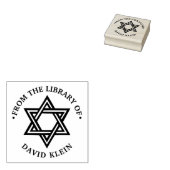 Star von David #1 "From the library of" Monogram Gummistempel (Stempel)