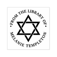 Star von David #3 "From the library of" Monogram