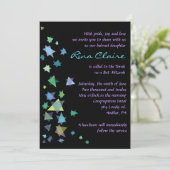 Star von David Bar Bat Mitzvah Einladung (Stehend Vorderseite)