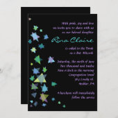 Star von David Bar Bat Mitzvah Einladung (Vorne/Hinten)