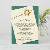 Star von David Bar Mitzi Einladung (Stehend Vorderseite)