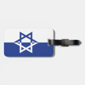 Star von David Bar Mitzvah, blau-weiß, Brauch Gepäckanhänger (Rückseite horizontal)