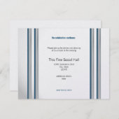 Star von David Bar Mitzvah Einladung (Vorne/Hinten)