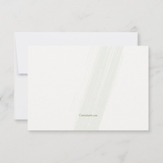 Star von David Beileid Dankeschön Karte (Rückseite)