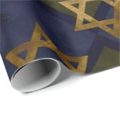 Star von David Blue Geschenkpapier (Rolleneckpunkt)