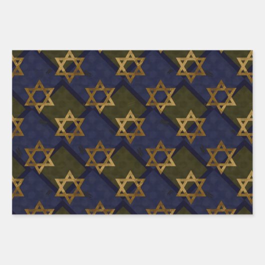 Star von David Blue Geschenkpapier Set (Vorderseite 3)
