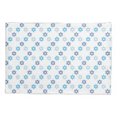 Star von David Blue und White Holiday Kissenbezug (Rückseite)