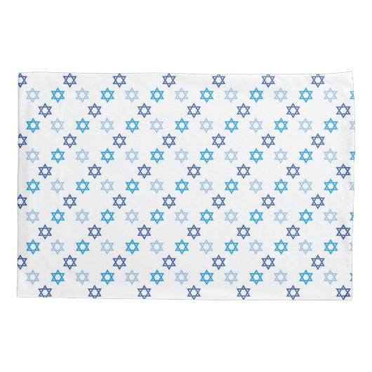 Star von David Blue und White Holiday Kissenbezug (Rückseite)