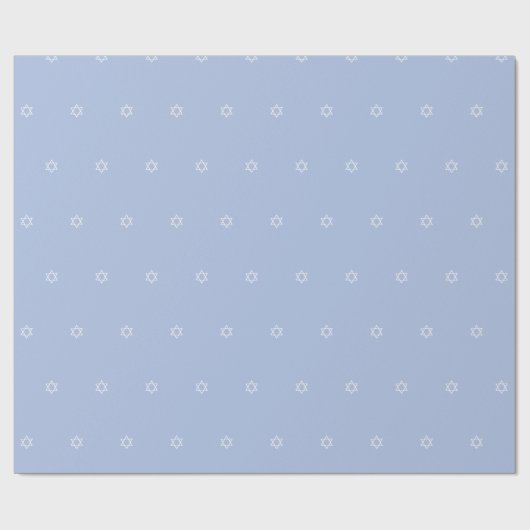 Star von David Blue White Boys Geschenkpapier (Flach)