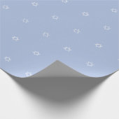 Star von David Blue White Boys Geschenkpapier (Ecke)