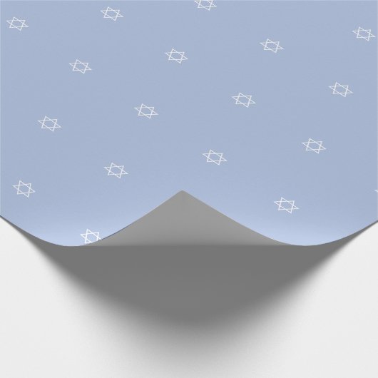 Star von David Blue White Boys Geschenkpapier (Ecke)