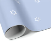 Star von David Blue White Boys Geschenkpapier (Rolleneckpunkt)