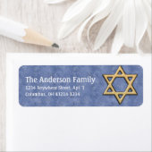 Star von David Chanukah Address Labels d15 (Insitu)