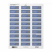 Star von David Chanukah Address Labels d15 (Vorne)