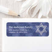 Star von David Chanukah Address Labels d9 (Insitu)