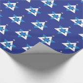 Star von David Christmas Tree Geschenkpapier (Ecke)
