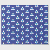 Star von David Christmas Tree Geschenkpapier (Flach)